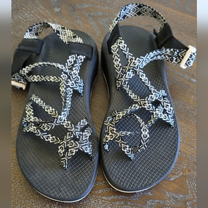 CHACO‎ Sandals Z Cloud X2 Black & White Women's Size 8